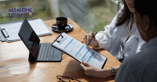 A doctor reviewing health insurance information with a patient